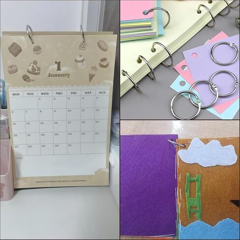130 Pack Binder Rings, 1-Inch Nickel Plated Metal Book Rings for Key, Index Cards, and School, Silver in Saudi Arabia