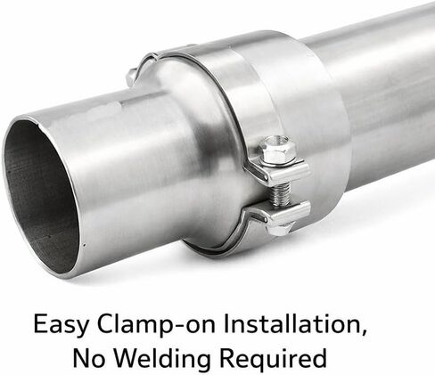 ID 3 Inch to OD 4 Inch (3" ID to 4"OD) Exhaust Adapter, T-201 Stainless Steel Universal Coupler Extension Pipe for Muffler Connection,4.2 Inch Length in Saudi Arabia