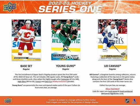 2022/23 Upper Deck Series 1 NHL Hockey HOBBY box (24 pks/bx) in Kuwait