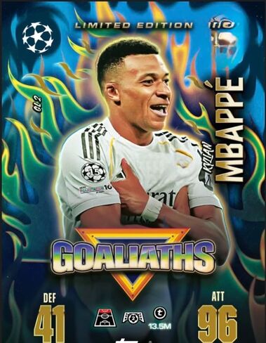 علبة Match Attax Extra 2026 Random Mega Tin 25/26 تحتوي على 45 بطاقة Match Attax لكرة القدم + 3 بطاقات LE حصرية + مُجمَّعة مع أكمام حماية للبطاقات المميزة in Kuwait