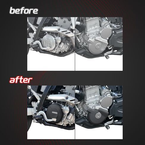 xitomer Engine Cover Compatible with DRZ 4S 2025-2026 DRZ 4SM Motorcycle Engine Clutch Ignition Case Savers Guards Clean Exterior Design (Black) in Kuwait