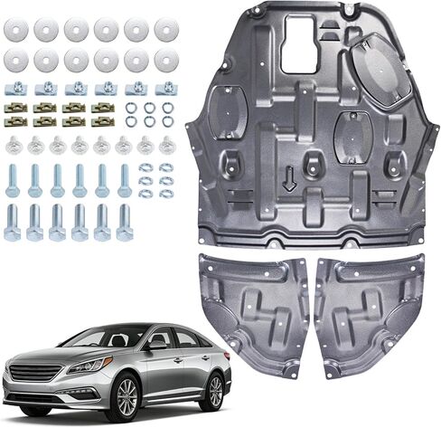 Engine Splash Shield Under Cover for Hyundai Sonata 2020-2023,Front Skid Plate Heavy-Duty Engine Case Guard Under Engine Cover Including Screw Hardware in Kuwait