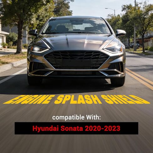 Engine Splash Shield Under Cover for Hyundai Sonata 2020-2023,Front Skid Plate Heavy-Duty Engine Case Guard Under Engine Cover Including Screw Hardware in Kuwait