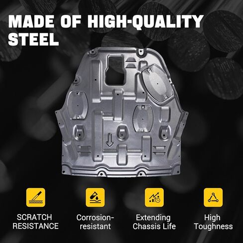 Engine Splash Shield Under Cover for Hyundai Sonata 2020-2023,Front Skid Plate Heavy-Duty Engine Case Guard Under Engine Cover Including Screw Hardware in Kuwait