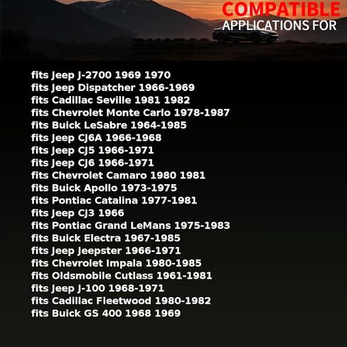 حشية منفذ تبريد المحرك تناسب شيفروليه إمبالا، ماليبو، كامارو 1980 1981 تناسب بونتياك فايربيرد 1977 1978 1979 1980 1981 لبويك ريجال 1973 1974 1975-1987 استبدال 1194629 1 قطعة in Kuwait