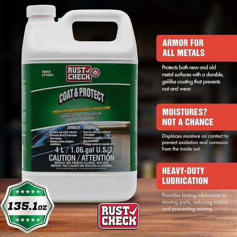 Coat & Protect – Heavy Duty Undercoating for Trucks, Undercarriages, and Trailers – Rust Prevention and Corrosion Protection Coating for Automotive and Bare Metal Surfaces – 4 Liters in Saudi Arabia