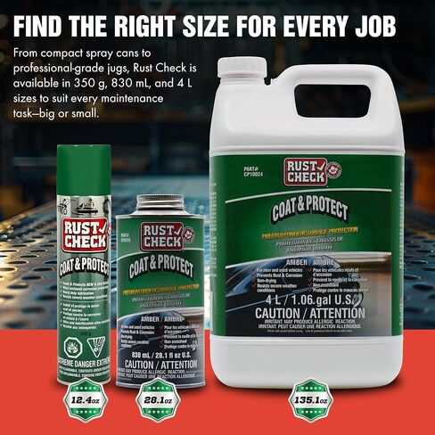 Coat & Protect – Heavy Duty Undercoating for Trucks, Undercarriages, and Trailers – Rust Prevention and Corrosion Protection Coating for Automotive and Bare Metal Surfaces – 4 Liters in Saudi Arabia