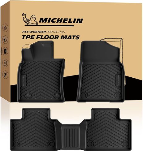Michelin Floor Mats, Premier Series All-Weather TPE Custom Fit Liner for Hybrid/LE/SE/XLE/XSE Toyota Camry 2025-2026 Floor Mats(4 Piece) in Kuwait