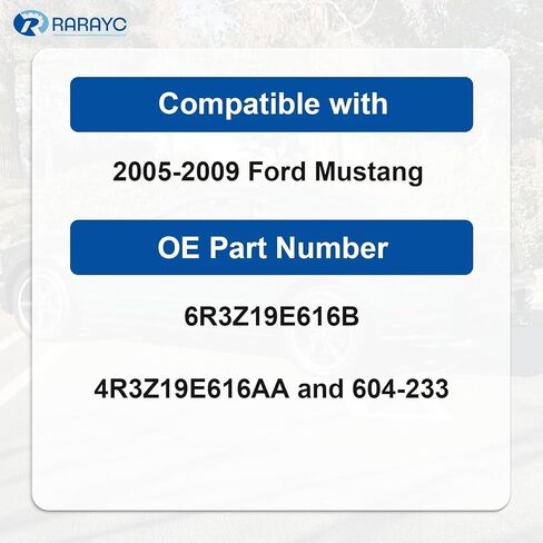 قطعتان من مشغل باب مزيج سخان HVAC، متوافق مع Ford Mustang 2005-2009، محرك إزالة الصقيع أو الوضع الرئيسي الأيسر أو الأيمن، استبدال # 6R3Z19E616A، 4R3Z19E616BA، 604-233 in Kuwait