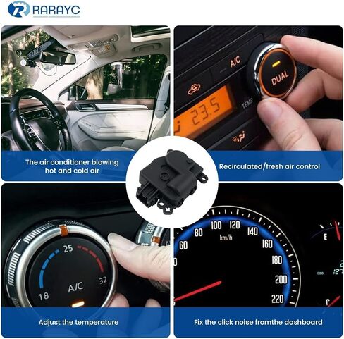 قطعتان من مشغل باب مزيج سخان HVAC، متوافق مع Ford Mustang 2005-2009، محرك إزالة الصقيع أو الوضع الرئيسي الأيسر أو الأيمن، استبدال # 6R3Z19E616A، 4R3Z19E616BA، 604-233 in Kuwait