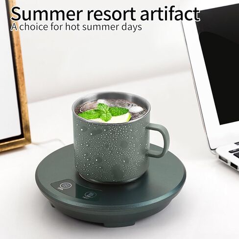 USB Coffee Mug Warmer with 55°C Constant Temperature Desktop Mug with Cool Heat Button for Desk Office in Saudi Arabia