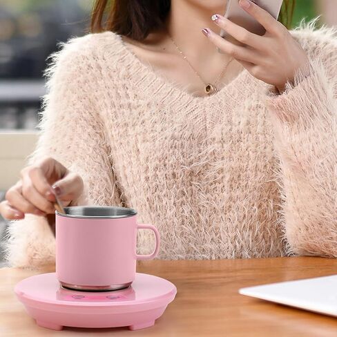 USB Coffee Mug Warmer with 55°C Constant Temperature Desktop Mug with Cool Heat Button for Desk Office in Saudi Arabia