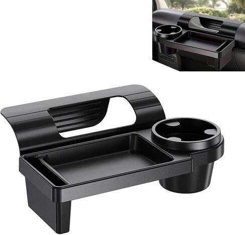 Car Door Window Organizer, Multi-functional Vehicle Storage Organizer Rack, ABS Insert Installation Cup Holder & Phone Stand, Universal for Most Cars, Trucks, SUVs (Black #B) in Kuwait