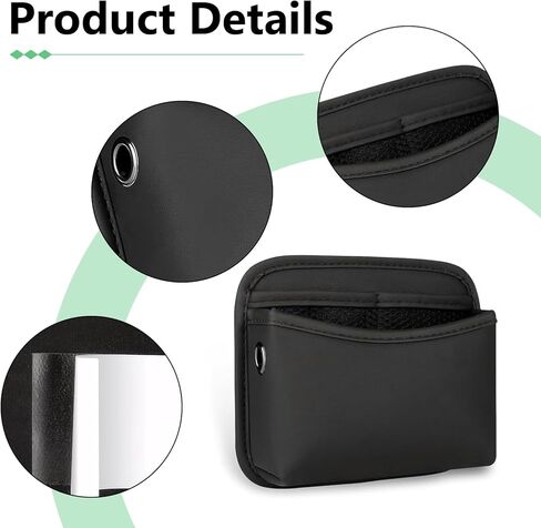 Car Organizer, Car Door Trash Can, Multi-pocket Organizer for Cards Mobile Phones Sunglasses, Portable Multi-position Installation Parts (Black) in Saudi Arabia
