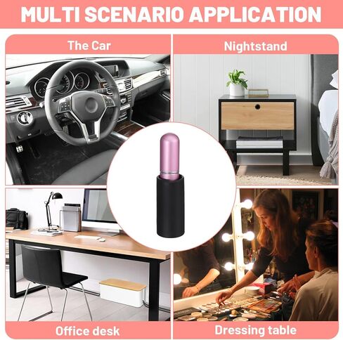 4 PCS Upright Lip Balm Holder for Car Lip Balm Holder No Melt, Car Accessories for Women Interior, Universal for SUV, Sedan, Truck (Black) in Saudi Arabia