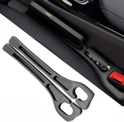 Car Seat Gap Filler, 2-Pack Universal Seat Gap Filler Organizer,Seat Side Gap Seam Filler Organizer Between Seat and Centre Console, No Drop Seat Guard for Phones,Keys & Cards, Fits Cars, SUVs, Trucks in Saudi Arabia