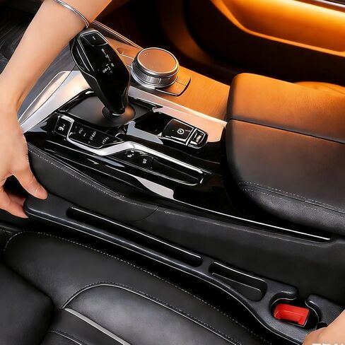 Car Seat Gap Filler, 2-Pack Universal Seat Gap Filler Organizer,Seat Side Gap Seam Filler Organizer Between Seat and Centre Console, No Drop Seat Guard for Phones,Keys & Cards, Fits Cars, SUVs, Trucks in Saudi Arabia