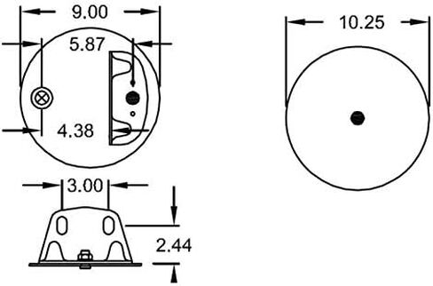 2 PCS TORQUE Trailer Air Spring Bag Replacement For Firestone 9471, W01-358-9471, SAF Holland 905-57-146, 905-57-182, Goodyear 1R12-485, 1R12-504 (2 x TR9471_01_) in Kuwait