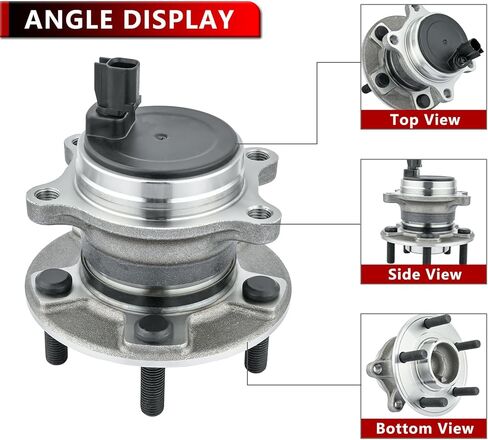 512466 Rear Wheel Bearing Hub Assembly for 2012-2018 Ford Focus (Without Active Park Assist), Wheel Hub 5Lugs w/ABS in Kuwait