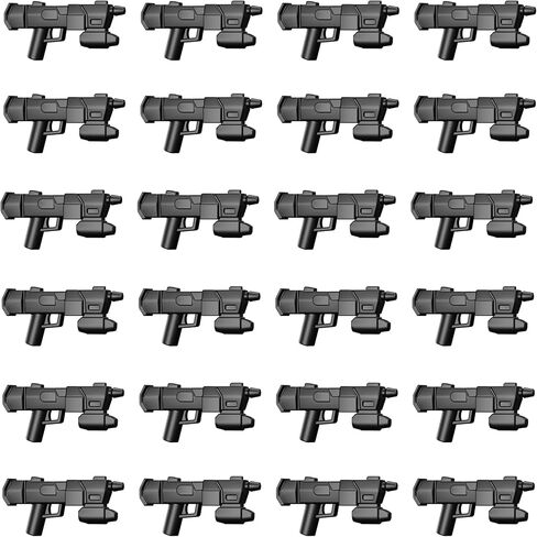 BrickTactical Clone Trooper Blaster Pack DC-17M Commando Rifle Weapons for Minifigs Made in USA in Saudi Arabia