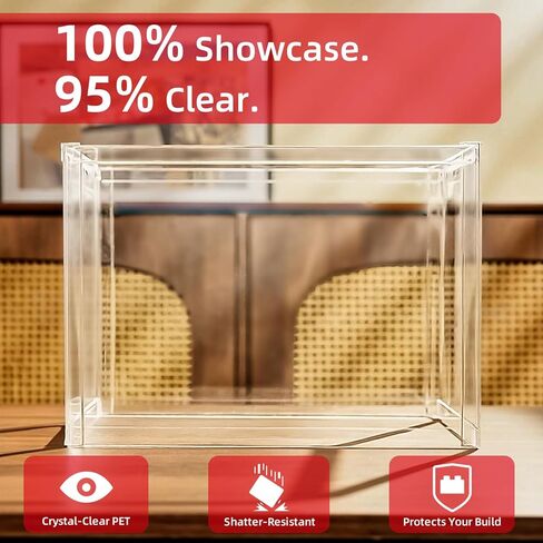 حافظة عرض BRIKSMAX مكونة من قطعتين من أجل Lego 76419 10369 10368 قلعة وأراضي هوجورتس، عرض مقاوم للغبار مع زوايا واقية (14.17 بوصة × 10.62 بوصة × 10.62 بوصة) in Kuwait