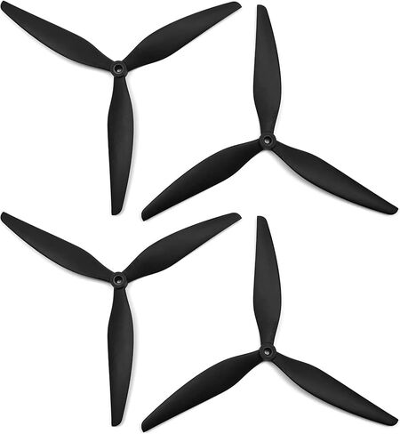 4pcs HQProp Macroquad 10x4.8x3 10 Inch 3-Blade Fiberglass Reinforced Propellers (2X CW / 2X CCW) in Kuwait