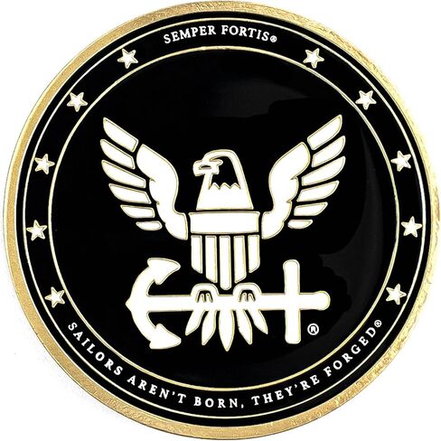 America's Navy 250th Challenge Coin in Kuwait