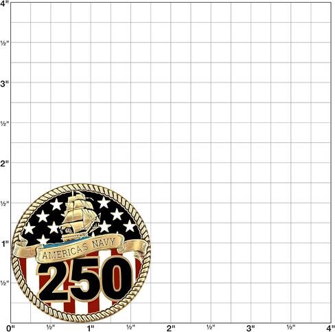 America's Navy 250th Challenge Coin in Kuwait