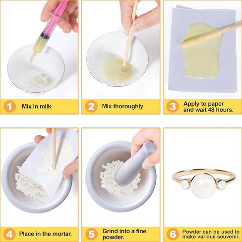 مسحوق حفظ حليب الأم لمجوهرات حليب الأم DIY، قلادة، خاتم، تذكار للرضاعة الطبيعية، هدايا الأم الجديدة للنساء الحوامل، عيد الأم، مزيج مع الراتنج أو الإيبوكسي، مسحوق فقط، 1 أونصة in Kuwait