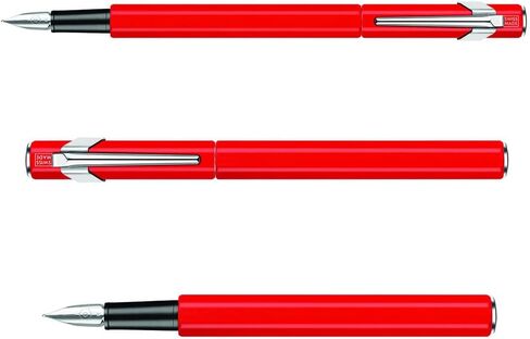 Caran d'Ache 0841-570 Fountain Pen, F, Fine Point, Red, Dual Use Type, Limited Edition in Kuwait