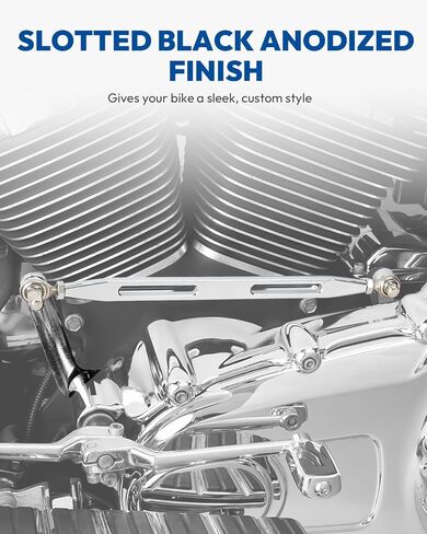 Shift Linkage Gear Style 04 Fit for Harley Davidson Softail Trike Road King Electra Street Glide 1986-2026 Chrome in Saudi Arabia