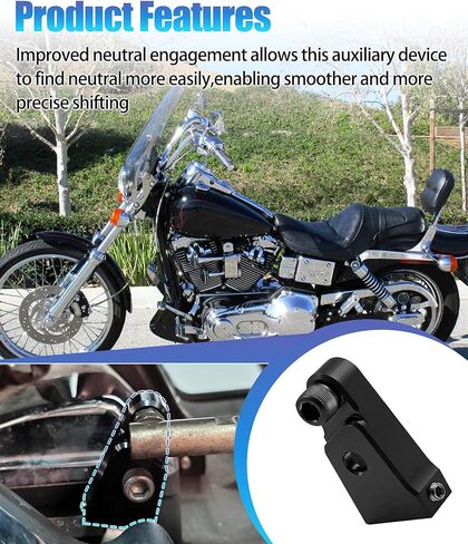 EZ Shift Neutral Gear Assist Kit Black Shift Neutral Gear Assist Kit for Harley Davidson Touring Dyna Softail Twin Cam Engine - Easy Neutral Finder Lever Arm Replacement Part Motorcycle Accessories in Saudi Arabia