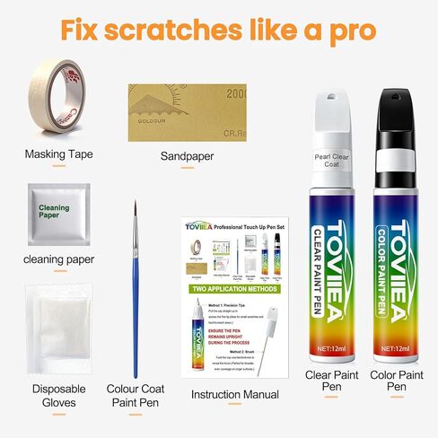 Black(PX8/DX8) Touch Up Paint Compatible with JEEP,2-In-1 Car Scratch Remover Pen,Car Paint Scratch Repair Kit for Scratches,Chips & Nicks,2-PCS SET in Saudi Arabia