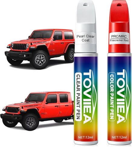 Black(PX8/DX8) Touch Up Paint Compatible with JEEP,2-In-1 Car Scratch Remover Pen,Car Paint Scratch Repair Kit for Scratches,Chips & Nicks,2-PCS SET in Saudi Arabia