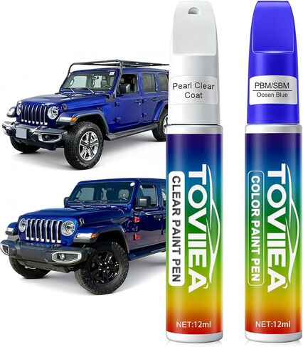 Black(PX8/DX8) Touch Up Paint Compatible with JEEP,2-In-1 Car Scratch Remover Pen,Car Paint Scratch Repair Kit for Scratches,Chips & Nicks,2-PCS SET in Saudi Arabia