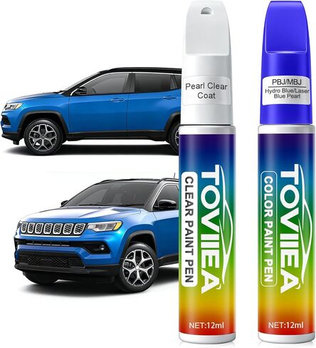 Black(PX8/DX8) Touch Up Paint Compatible with JEEP,2-In-1 Car Scratch Remover Pen,Car Paint Scratch Repair Kit for Scratches,Chips & Nicks,2-PCS SET in Saudi Arabia