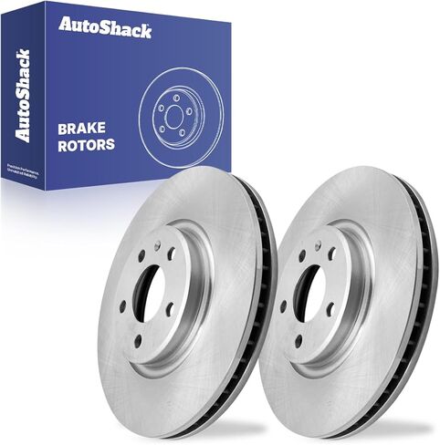 دوارات الفرامل الأمامية من AutoShack لسيارة Audi، Q5 2009-2017 A6 Quattro 2012-2019 A4 Quattro 2011-2016 allroad 2013-2016، AWD L4 2.0L V6 3.0L 3.2L - 12.59 بوصة (319.8 مم)، 5 عروات in Kuwait
