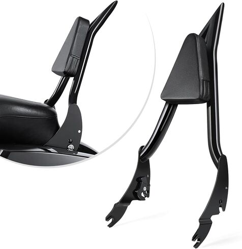 Amazicha Backrest Sissy Bar, Integrated Passenger Sissy Bar, Quick Release Detachable Backrest Fit for Harley Davidson Touring Road King Road Glide Street Glide Electra Glide 2009-2024, Black (28inch) in Kuwait