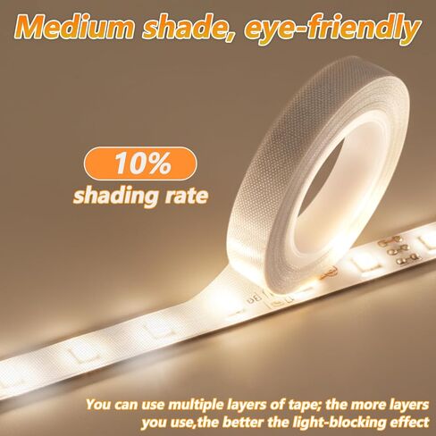 Styquenzer 2 PCS LED Light Strip Tape, LED Lights Strip Masking Tapes 0.4in X 29ft Lights Soften Tape Lighting Dimming Cover Sticker Heat Resistant Anti Glare for Zero Tapes Indoor Outdoor in Kuwait