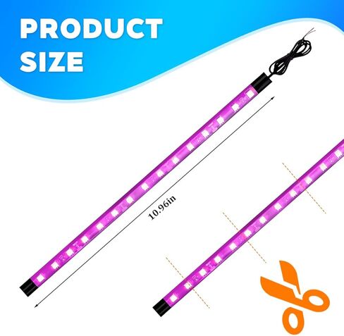 مجموعة إضاءة LED للدراجة النارية RGB، 6 قطع تيار مستمر 12 فولت مجموعة مصابيح شريطية مقاومة للماء للدراجات النارية، مصباح جو لعربة الجولف بتأثير أرضي خارجي، عالمي لشاحنة SUV RV (أرجواني) in Kuwait