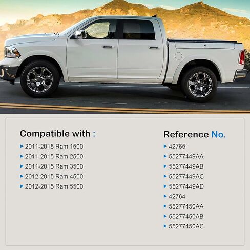 42765 42764 1 Pair Front Windshield Wiper Arm Compatible with 2011-2015 Ram 1500 2500 3500 2012-2015 Ram 4500 5500 55277449AA in Kuwait
