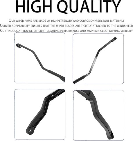 1 Pair Front Windshield Wiper Arm Kit Compatible with RAM 2016-2024 1500 Classic 2017-2024 2500 3500 2017-2021 4000 4500 5500 Replaces OE 42840 42766 55277449AE 55277450AD in Saudi Arabia