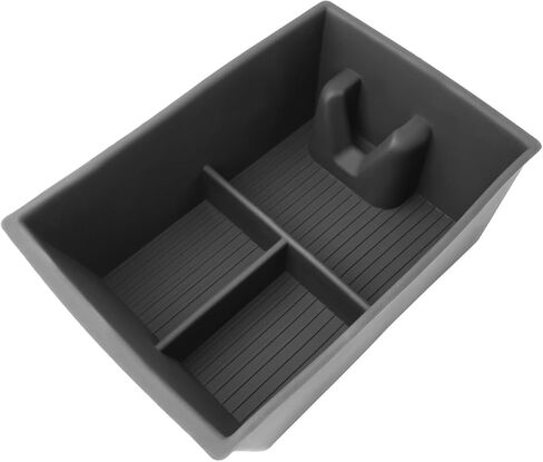 for 2025 2026 Ford Mustang Mach E Center Console Lower Storage Tray – Silicone Bottom Organizer Insert for Armrest Compartment – 2025 2026 Mache Facelift Models Interior Accessories in Saudi Arabia