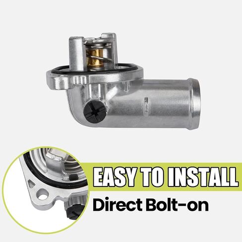Aluminum Engine Coolant Thermostat Housing Assembly Compatible with Jeep Grand Cherokee Wrangler JK Dodge Durango 2011-2018 3.6L V6 Replace 902-852 5184651AG 5184651AH in Kuwait