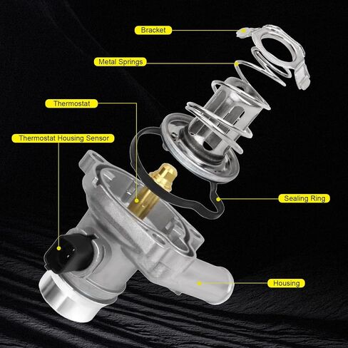 902-808 Upgrade Aluminium Coolant Thermostat Housing Assembly Replacement for 2011-2016 Chevy Cruze 2012-2020 Sonic 2013-2021 Chevy 2013-2021 Buick Encore 1.4L Replace 55565336 25200455 in Saudi Arabia