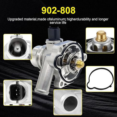 902-808 Upgrade Aluminium Coolant Thermostat Housing Assembly Replacement for 2011-2016 Chevy Cruze 2012-2020 Sonic 2013-2021 Chevy 2013-2021 Buick Encore 1.4L Replace 55565336 25200455 in Saudi Arabia