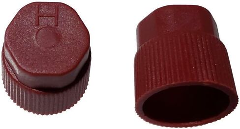# BAS03035 (10 Count) M10x1.25 Thread Red High Side A/C Service Cap Charge Port Valve for Air Conditioning Systems Aftermarket Replacement For MT0067, 59933 in Saudi Arabia
