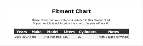 مرحل قابض مكيف الهواء متوافق مع Ford Five Hundred 3.0L V6 2007 2006 2005 P-4892063 in Kuwait