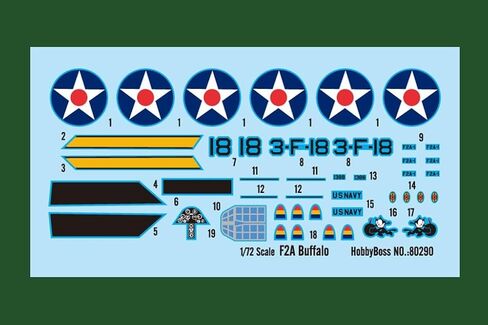 Hobby Boss US F2A Buffalo Easy Airplane Assembly Kit in Kuwait