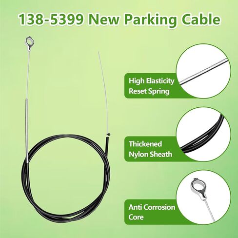 138-5399 Parking Brake Cable Fit for Exmark X-Series Walk-Behind Mowers, Left Side Replace ECX180CKA30000 ECX200CKC30000 in Saudi Arabia